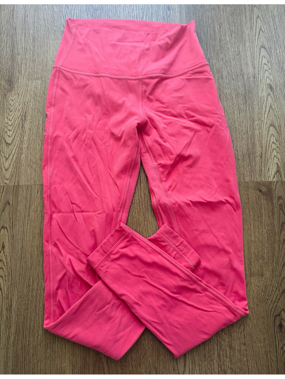 Lululemon Align High Rise Leggings 28” Size 6 Coral Pink Nulu Yoga Pants